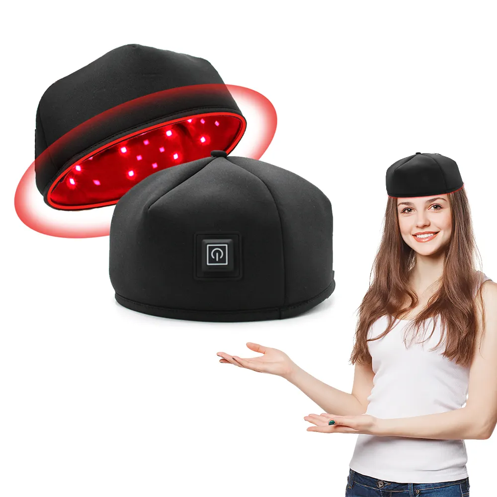 पोर्टेबल एलईडी लाइट थेरेपी एंटी-एजिंग रेड लाइट थेरेपी कैप घरेलू उपयोग सौंदर्य उपकरण बालों के विकास के लिए रेड लाइट थेरेपी टोपी