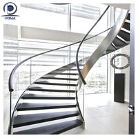 Escalier en spirale circulaire moderne en aluminium, personnalisable et assemblé, pour intérieur – Nouveauté très demandée