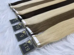 Fita de alta qualidade para extensões de cabelo remy chinês 100% cabelo pu cabelo humano