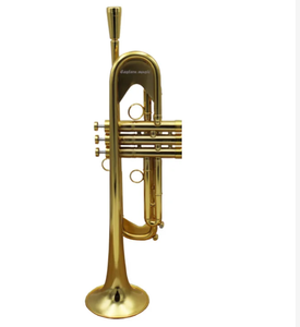 Trompete Profissional de Música Oriental em Metal Pesado com Acabamento em Ouro Satinado Ala VincentBach 37 - Product Image 2