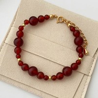 Bracelets de haute qualité imperméables multicolores en perles naturelles et en perles de plastique pour femmes Bijoux tendance de la fabrique