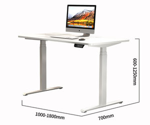 Pied de table <span class=keywords><strong>en</strong></span> métal réglable <span class=keywords><strong>en</strong></span> hauteur électrique 3 étapes <span class=keywords><strong>bureau</strong></span> é<span class=keywords><strong>l</strong></span>évateur intelligent double moteur <span class=keywords><strong>bureau</strong></span> <span class=keywords><strong>debout</strong></span> cadre ergonomique utilisation du <span class=keywords><strong>bureau</strong></span> à domicile - Product Image 4