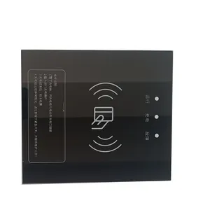 中国工厂定制黑色水晶丝网抛光玻璃盖插座框架面板玻璃