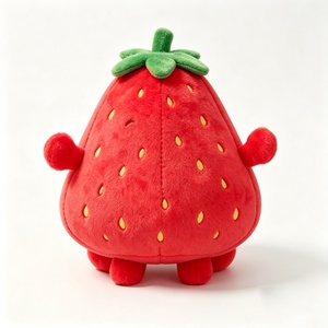 Peluche de fresa personalizado, Lindo peluche de fresa, Peluche de fruta, Peluche de fresa roja, Personaje de fresa - Product Image 3
