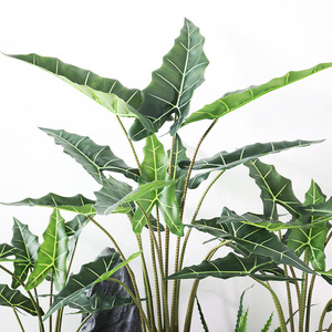 Taro plantas เทียม <span class=keywords><strong>alocasia</strong></span> เทียมเทียมเทียมสินค้ามาใหม่ตกแต่งสำนักงานบ้าน - Product Image 4