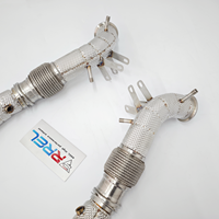 Tubo de Escape de Acero Inoxidable de Alto Rendimiento con Protector Térmico para Maserati MC20 3.0T 2020-2024, Calidad OEM