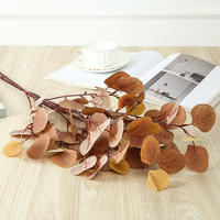 Feuilles d'eucalyptus artificielles modernes, branche de Dollar d'Argent, faites à la main, écologiques, pour arche de mariage, décoration florale maison et hôtel, en gros