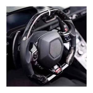 Volant de voiture de course en cuir de fibre de carbone de vente chaude pour <span class=keywords><strong>Lamborghini</strong></span> - Product Image 4