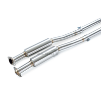 Système d'échappement personnalisé en SUS304 avec tube intermédiaire pour Lexus GS200T 2.0T 2012-2020, tuyaux d'échappement avec résonateur pour amélioration sonore