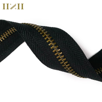 IIZII usine pas cher prix 4.5 YG antique laiton métal pantalon de survêtement fermeture éclair pour hommes
