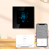 Termostat Pintar Wi-Fi Tipe 86 Layar Sentuh Kontrol Suara via Aplikasi 90-240V 16A Termostat Listrik Pemanas Boiler Gas Desain Modular