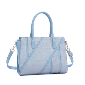 Women Vintage Waterproof Casual Tote Geometric Panel Two Top Handle Crossbody Bag with Removable <strong>Strap</strong> and Polyester Lining - Product Image 1