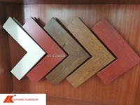 Profilés en aluminium pour murs extérieurs, finition imitation bois résistante aux intempéries, tube carré en aluminium, découpe personnalisée, soudage