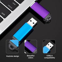 Clé USB promotionnelle en métal, format carte de crédit, pour entreprises, 512 Mo, 1 Go, 128 Mo, 8 Go, 16 Go, 32 Go