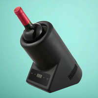 Seau refroidisseur de vin thermoélectrique 750ml 72W 5-18C cadeau de bouteille de vin pour les amateurs de vin pour les fêtes et les dîners