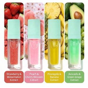 Huile à lèvres JINSME Plump Fruit Glow, hydratante pour lèvres sèches - Gloss à lèvres hydratant et repulpant avec brillance 7g - Product Image 4