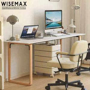 Muebles WISEMAX, <span class=keywords><strong>Mesa</strong></span> de <span class=keywords><strong>Estudio</strong></span> de Madera de Estilo Clásico para Dormitorio de Villa, <span class=keywords><strong>Mesa</strong></span> de Computadora para Oficina, para <span class=keywords><strong>2</strong></span> <span class=keywords><strong>Personas</strong></span>, para Hotel, Oficina en Casa - Product Image 4