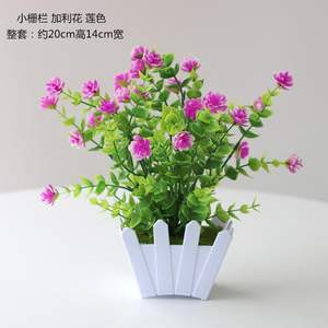 Fiori artificiali piccole <span class=keywords><strong>piante</strong></span> in vaso decorazione per la casa arredamento fiori secchi set di fiori di plastica bonsai - Product Image 3