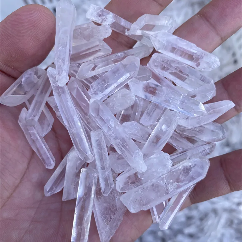 Wholesale High Quality Raw Crystal Terminated Point Clear Quartz Point Crystal Strip
