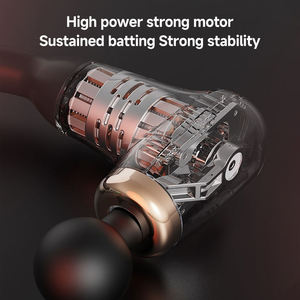 Pistola de masaje de percusión de 4 cabezales, masajeador corporal de tejido profundo de mano para relajación vibratoria de alta Rpm - Product Image 3