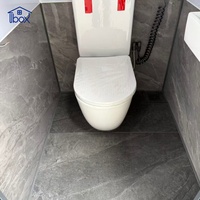 Toilettes mobiles extérieures avec revêtement mural, structure en acier galvanisé étanche, pour sites touristiques