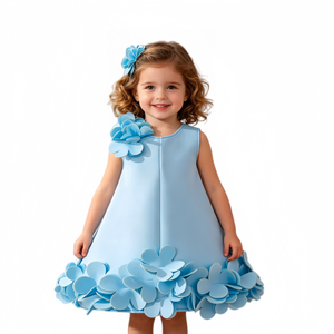 Nuevo Vestido de Niña de Flores para Fiesta de Cumpleaños, Primera Comunión, Boda, Ropa Infantil, Vestido de Fiesta para Niña - Product Image 1