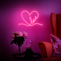 Al Aire Libre Led Neon Heart Light Love Me Neon Sign Custom Love Sweet Dreams