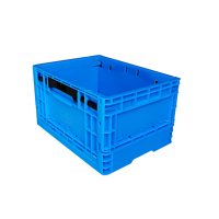 400-230 Caisse de rangement en plastique pliable multifonctionnelle Boîte de retournement de fruits épaissie pour le transport logistique Matériau PP