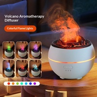 Diffuseur d'huiles essentielles Volcano 3 en 1, humidificateur ultrasonique avec lumière de nuit à 7 couleurs, diffuseur d'aromathérapie pour la décoration de la maison