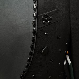 Elegante abito da sposa da uomo 2 pezzi Slim Fit Slim Jacquard scialle bavero smoking per lo sposo e le occasioni formali - Product Image 5