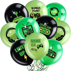Ensemble de ballons en latex verts de 12 pouces sur le <span class=keywords><strong>thème</strong></span> des <span class=keywords><strong>jeux</strong></span>, décorations de fête de <span class=keywords><strong>jeux</strong></span> <span class=keywords><strong>vidéo</strong></span> pour <span class=keywords><strong>anniversaire</strong></span>, Noël, Saint-Valentin - Product Image 1