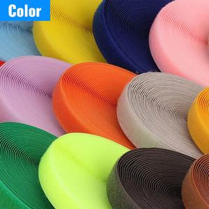 Çevre dostu 100mm 6 inç geniş naylon/Polyester cırt cırt rulo siyah beyaz başbakan üretim renkli bant ruloları Velcro - Product Image 3