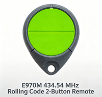 Telecomando per Porta Garage Merlin E970M a 2 Pulsanti, 434.54 MHz, Codice Rolling, Compatibile con Merlin+ e Merlin+ 2.0