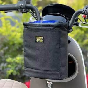 Bolsa delantera para vehículo eléctrico, soporte para manillar, duradera, resistente al agua, gran capacidad, para bicicletas eléctricas - Product Image 1
