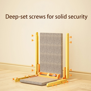 Penjualan Terbaik tahan lama 3-in-1 kucing papan gores latihan interaktif mainan hewan peliharaan bel bola PP karton bergelombang untuk penggunaan dalam ruangan - Product Image 6