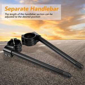 Manillares Universales de Motocicleta de Aleación de Aluminio CNC, Clip-Ons para Horquilla, Accesorios para Sistemas de Carrocería de Motocicleta - Product Image 3