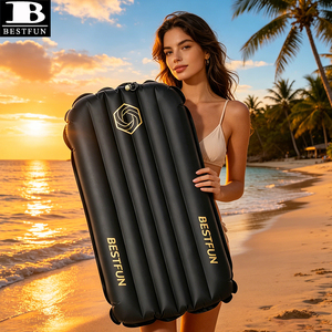 Tapis de surf gonflable ultra-léger portable, planche de surf gonflable à haute vitesse avec pression d'air réglable pour la pratique du surf sur les vagues de plage - Product Image 5