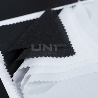 OEM 30D 50D 100D 100% Polyester PA PES Entoilage Double Dot Entoilage Tissé Uni Entoilage Adhésif Fusible
