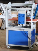 Presse à chaud pneumatique à double station 40*60 Machine d'impression par transfert de chaleur Imprimante à sublimation pour étiquette de vêtement Diamant