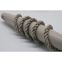Corde torsadée en PVC durable 4 mm pour ensembles de jardin, accessoires de mobilier d'extérieur, napperons, lampes et tressage