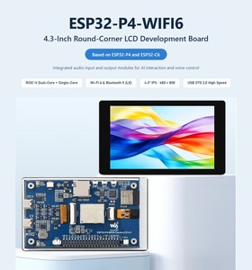 ESP32-P4-WIFI6 บอร์ดพัฒนาหน้าจอสัมผัสขนาด 4.3 นิ้ว ความละเอียด 480*800 รองรับการสัมผัส 5 จุด พร้อม Audio Codec, WiFi6, BLE5, AI DeepSeek และ XiaoZhi - Product Image 3