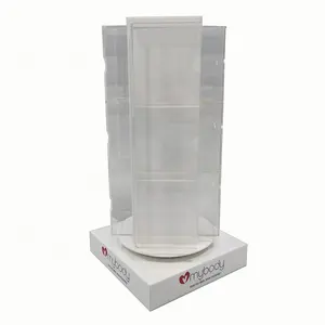 Présentoir de table en acrylique personnalisé 360 présentoir rotatif pour magasin de détail