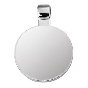 Base Redonda Plateada de 23 mm para Colgante, Componente de Joyería, Tipo Trolley Plate Coin - Product Image 1