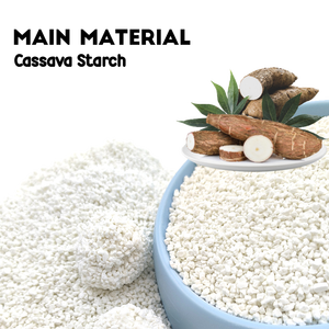 Grossista di fabbrica OEM/ODM lettiera per gatti di alta qualità naturale a base di piante inodore a bassa polvere artigianale di manioca lettiera per gatti - Product Image 2