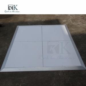 Wholesale <b>White</b> Mirror Dance Floor Panels Plywood with Aluminum <b>Frame</b> Interlocking Wedding Event Dance Floor - Product Image 2