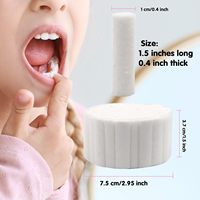 Usine directe taille personnalisable multi-usages hygiène buccale dentaire orale hémostase gingivale rouleau de coton Absorption d'eau orale