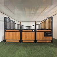 Système de box modulaires préfabriquées pour chevaux, écurie facile à nettoyer, écurie préfabriquée de haute qualité pour l'entraînement équestre