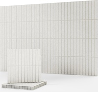 Panneau mural en PET décoratif moderne personnalisé en usine, panneau acoustique en polyester auto-adhésif insonorisant pour la maison, le bureau, le studio