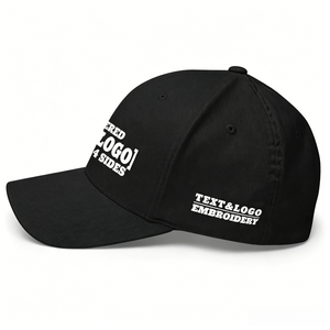 Casquette de baseball personnalisée en coton à 6 panneaux, unie, réglable, pour sports de plein air, noire, avec logo brodé, vente en gros - Product Image 4