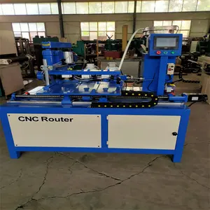 wood working machine wooden legs CNC cutting and shaping and drilling and tapping screw machine